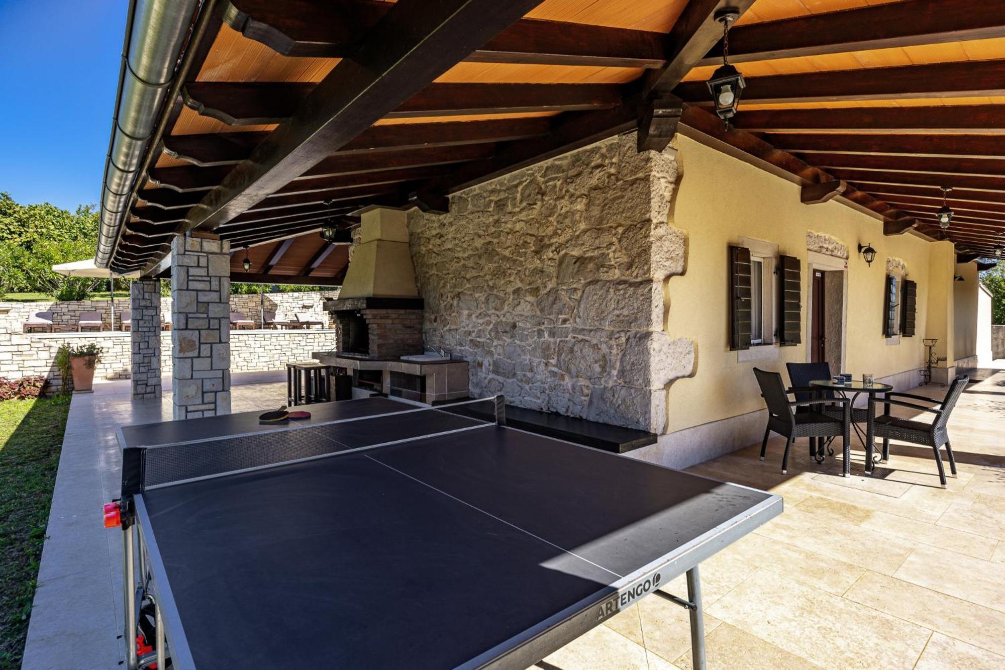 Charming Villa Antoana For Families And Kids In Labin - Rabac With Children Playground & Private Pool Exterior foto