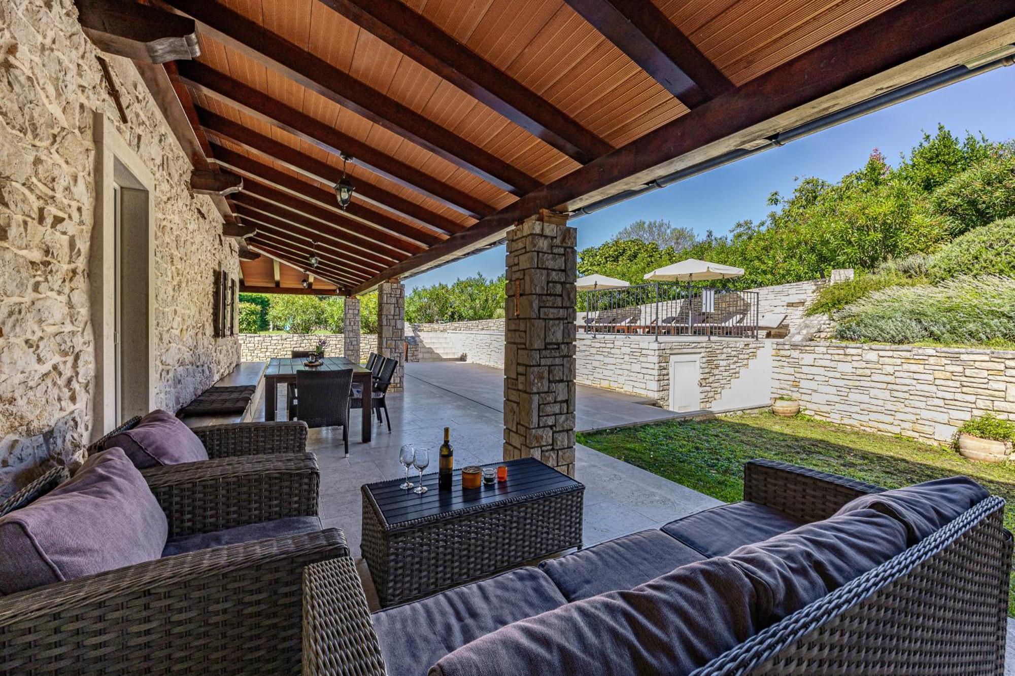 Charming Villa Antoana For Families And Kids In Labin - Rabac With Children Playground & Private Pool Exterior foto
