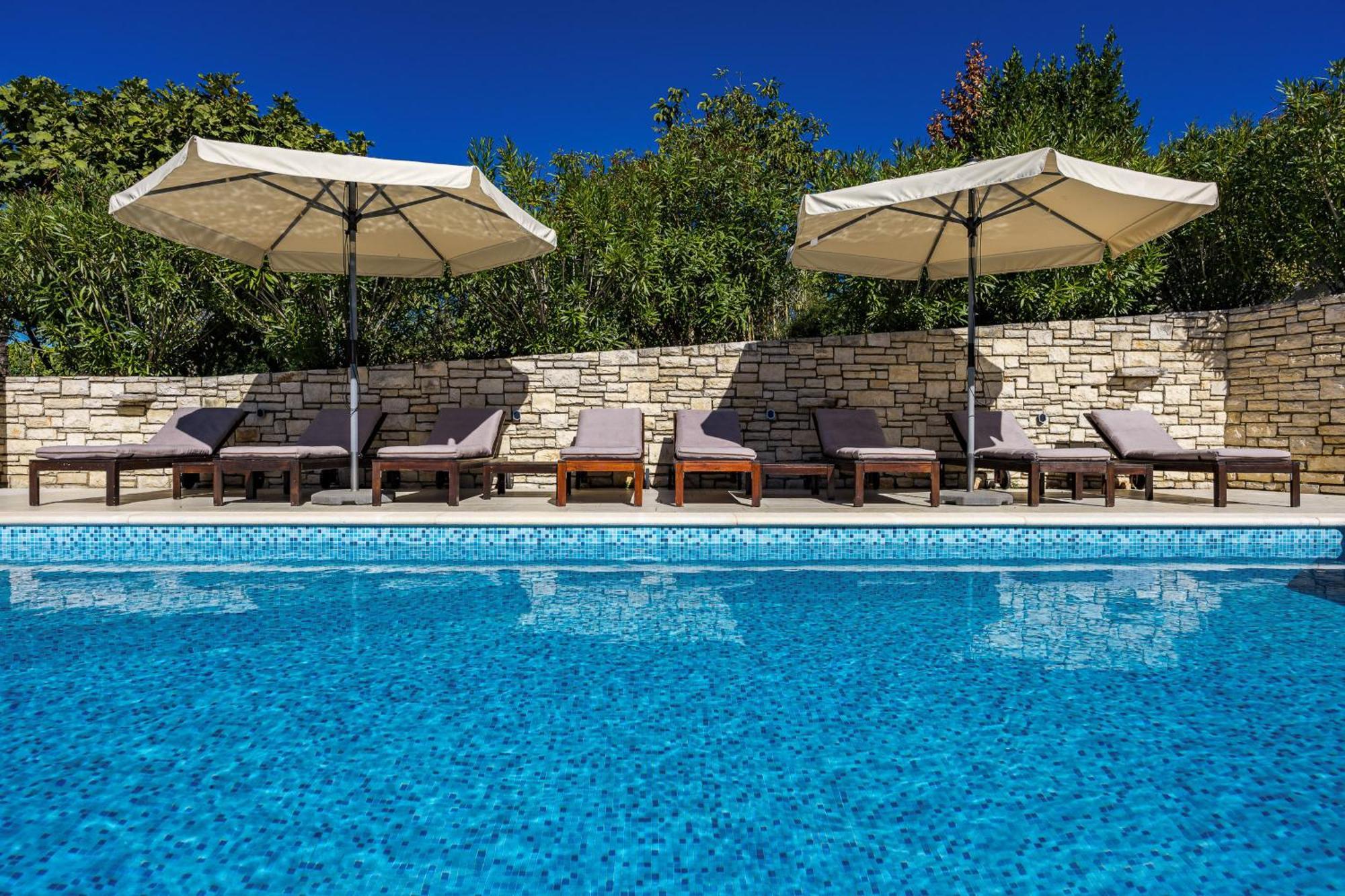 Charming Villa Antoana For Families And Kids In Labin - Rabac With Children Playground & Private Pool Exterior foto