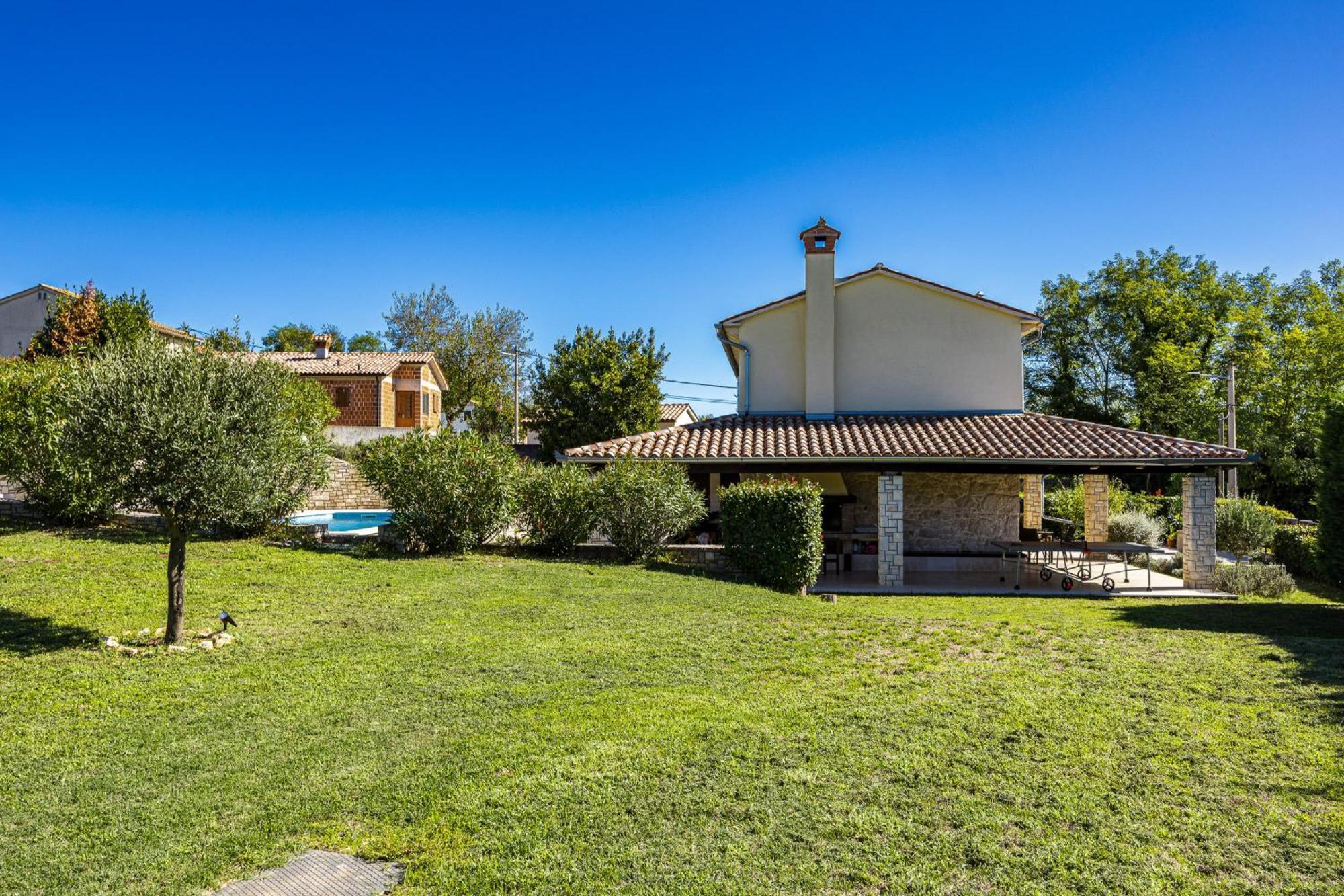 Charming Villa Antoana For Families And Kids In Labin - Rabac With Children Playground & Private Pool Exterior foto