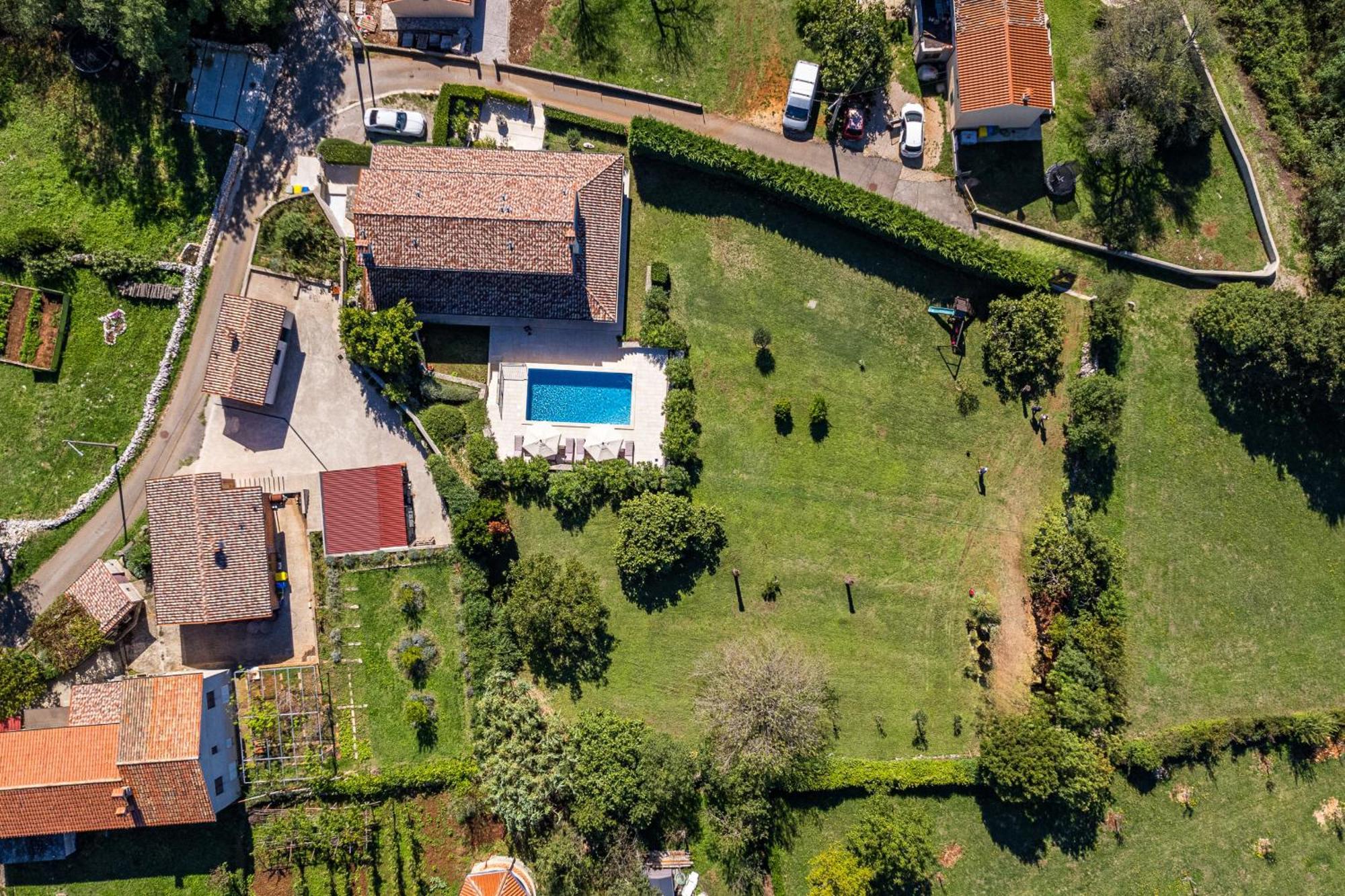 Charming Villa Antoana For Families And Kids In Labin - Rabac With Children Playground & Private Pool Exterior foto